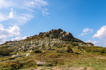 Violik Hill in Krkonose Mountains near the Czech-Polish border.