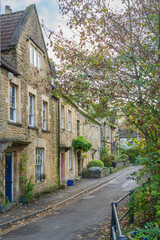 Typical street in Frome Somerset England