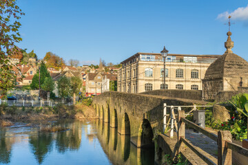 Fototapeta premium Town Bridge in Bradford on Avon in Wiltshire England