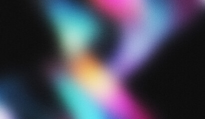 Muted Rainbow Gradient on Dark Grain Texture, banner noise texture poster header cover wallpaper design