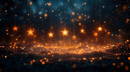 Twinkling stars in the dark.