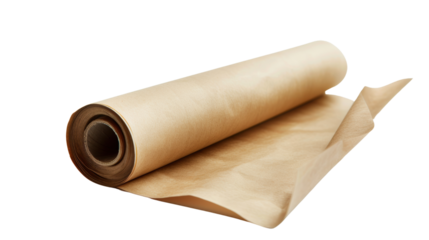 Kraft paper roll, isolated