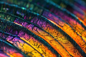 Abstract Colorful Waves Of Iridescence
