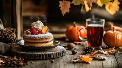 The Cozy Autumn Dessert Scene
