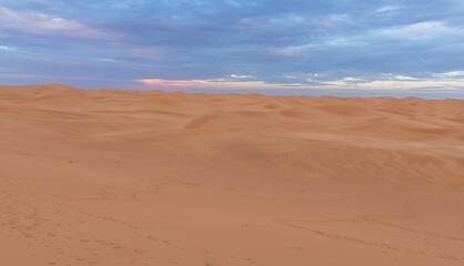 Fototapeta premium View of the Magnificent Landscape of the Sahara Desert in Morocco