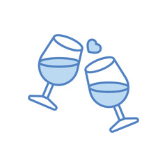 Champagne Toast vector icon