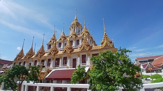 metal caltle or Loha Prasat in Wat Ratchanatdaram