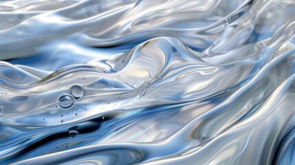 The image is of a body of water with a lot of bubbles. The bubbles are scattered throughout the water, creating a sense of movement and energy. Scene is one of playfulness and lightheartedness