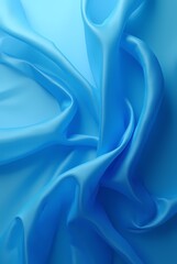 Obraz premium Abstract background made of translucent blue silk fabric