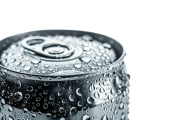 Refreshing Sparkling Water Can: Perfect for Hydration on the Go Isolated on Transparent Background