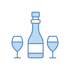 Wine Bottle vector icon