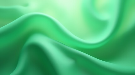 Obraz premium Abstract background made of translucent green silk fabric