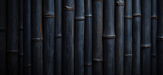 Dark Bamboo Wall Creating Natural