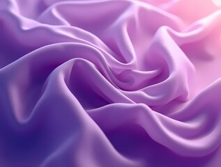 Fototapeta premium Abstract background made of translucent purple silk fabric