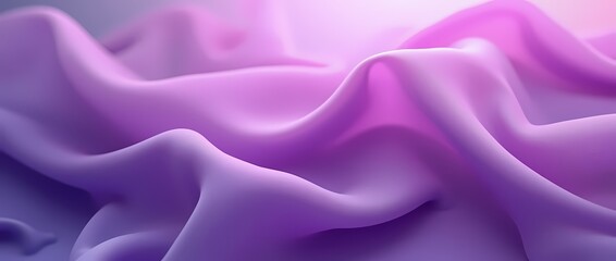 Fototapeta premium Abstract background made of translucent purple silk fabric