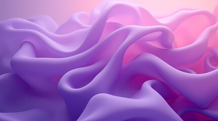 Fototapeta premium Abstract background made of translucent purple silk fabric