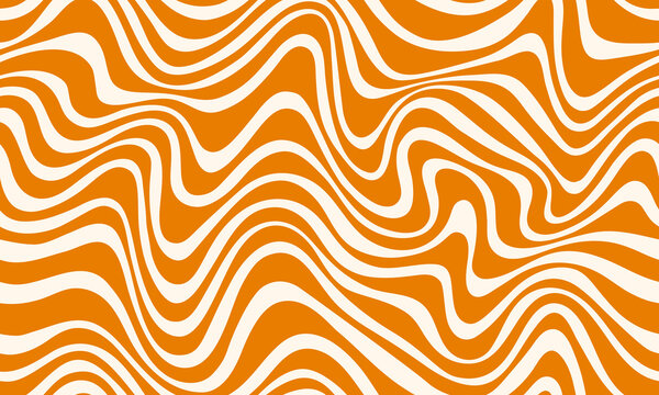 Wavy swirl caramel pattern, peanut background with vector texture of butter, milk or cream wave splashes. Caramel or toffee candy, peanut butter or sauce background with white and brown swirls pattern