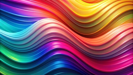Fototapeta premium Abstract Colorful Wave Background Design with Vibrant Hues and Smooth Curves