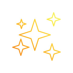 Glittering Stars vector icon