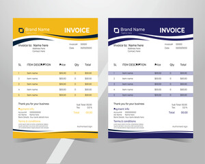 creative invoice design ,simple invoice design.