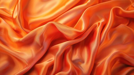 Fototapeta premium Smooth orange textile background texture