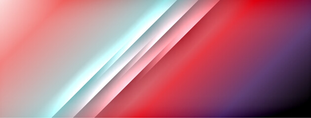 Colorful gradient with lines made of shadow and light. Creative background