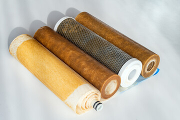 Used membrane and pre-filters for reverse osmosis system