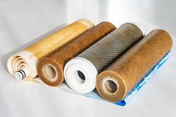 Used membrane and pre-filters for reverse osmosis system