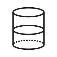 Cylinder Icon vector image. Suitable for use on web apps, mobile apps, and print media.