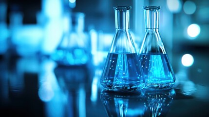 The Blue Liquid in Flask