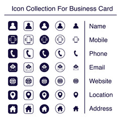Icon Collections For business Card, Flyer and letter head in vector