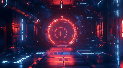 A futuristic 3D padlock with streams of data passing through and converting into secure, encrypted code.