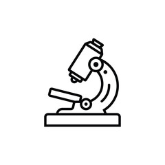 Microscope illustration in vector
