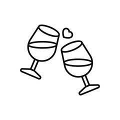 Champagne Toast vector icon
