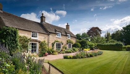 cotswolds cottage and garden in the english countryside style modern architecture and design idea