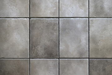 Naklejka premium Processed collage of grey marble floor tiles surface texture. Background for banner, backdrop