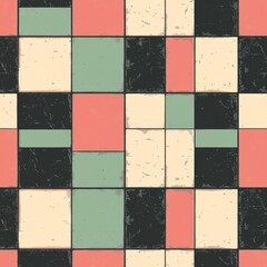 Vintage Geometric Tiles Pattern Design