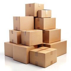 cardboard boxes