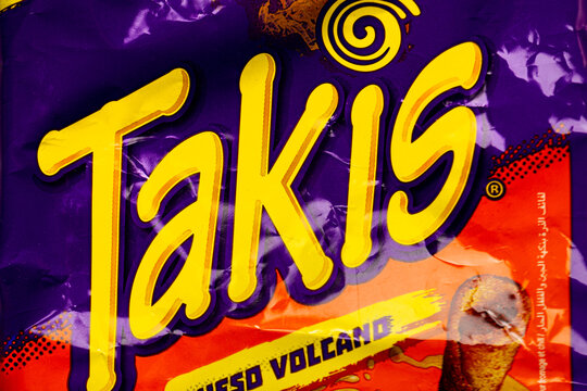 siegen, North Rhine Westphalia., germany - 18 11 2024: a takis snack sign