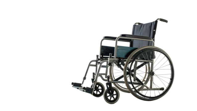 Wheelchair isolated on white background