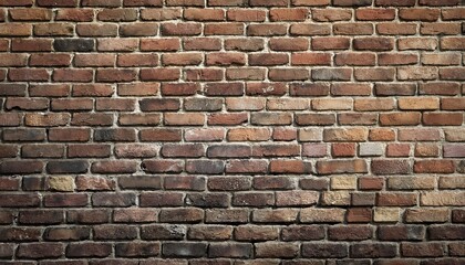 Fototapeta premium Old weathered wall made of old red bricks