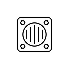 Drainage outline icons, minimalist vector illustration ,simple transparent graphic element .Isolated on white background