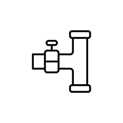 Drainage outline icons, minimalist vector illustration ,simple transparent graphic element .Isolated on white background
