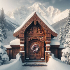 house in the mountains