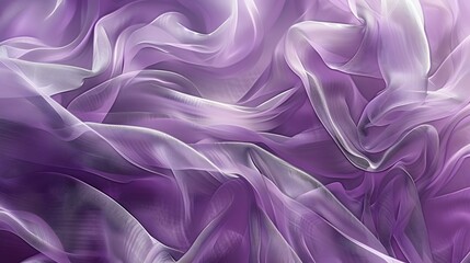 Fototapeta premium Abstract Purple Fabric Draped in Soft Waves