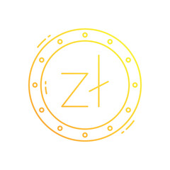 polish zloty vector icon