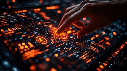 Futuristic Tablet Displaying Real Time Supply Chain Data and AI Driven Optimization