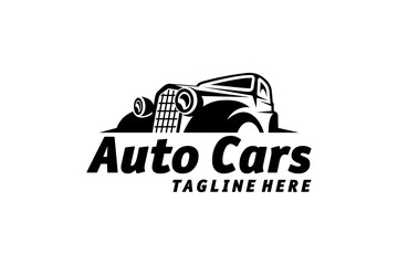 Fototapeta premium Classic Auto Car Vehicle Logo Design Silhoutte Inspiration
