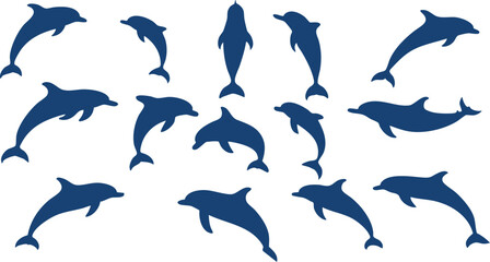 Fototapeta premium Dolphin Icon Vector Design