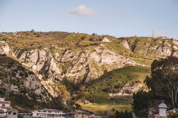 view of the mountains in Rocella Jonica in Calabria